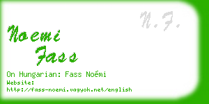 noemi fass business card